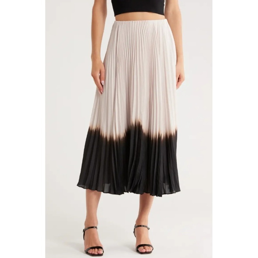 A.L.C. A.L.C. Tatum Pleated Ombre Midi Skirt Women 4 Quiet Luxury Chic Flowy EUC